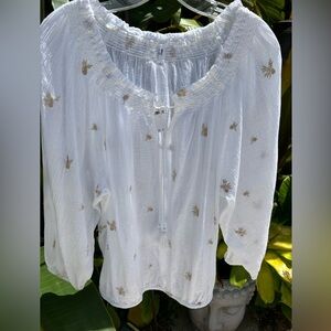 BNWT Woman’s GAP Gauze Blouse